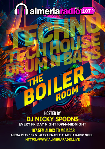 Join Nicky Spoonz for The Boiler Room every Friday 10pm